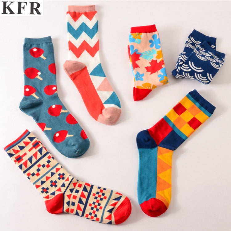 Funny Cute Happy Socks Womens Men Print Casual Harajuku Socks(Spray) - Tube Socks by PMC Jewellery | Online Shopping South Africa | PMC Jewellery