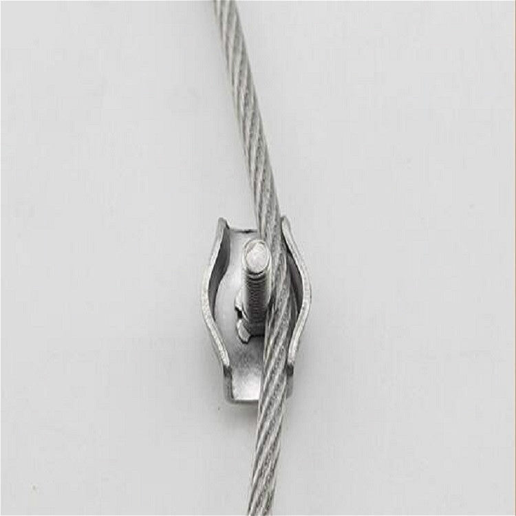 5 PCS 304 Stainless Steel Plate Single Clip Double Clamp Wire Rope Clamp, Specification:M3, Style:Double Clip - Lifting Tools & Accessories by PMC TechLife | Online Shopping South Africa | PMC TechLife | Buy Now Pay Later Mobicred