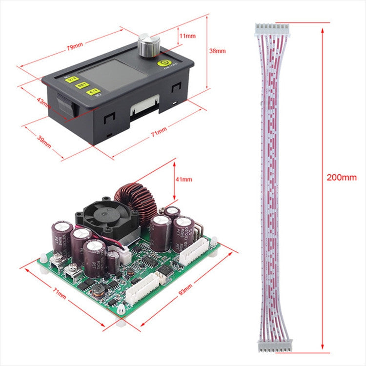DPS5020 CNC DC Adjustable Regulated Power Supply Buck Module Integrated 50V / 20A Voltage Current Meter - Current & Voltage Tester by PMC TechLife | Online Shopping South Africa | PMC TechLife