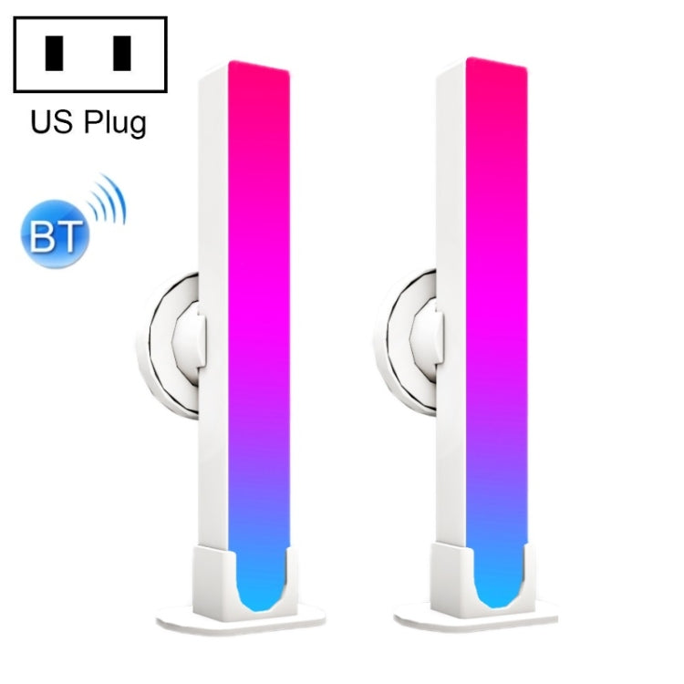 2pcs/box RGB Desktop Background Music Rhythm Pickup Ambient Light, Version: Bluetooth(US Plug) - Novelty Lighting by PMC TechLife | Online Shopping South Africa | PMC TechLife | Buy Now Pay Later Mobicred