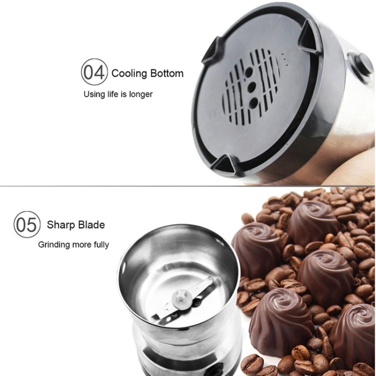 Multi-functional Coffee Grinder Stainless Electric Bean Grinder Herbal Medicine Grinding Machine, UK Plug - free shipping - PMC TechLife - Order now!