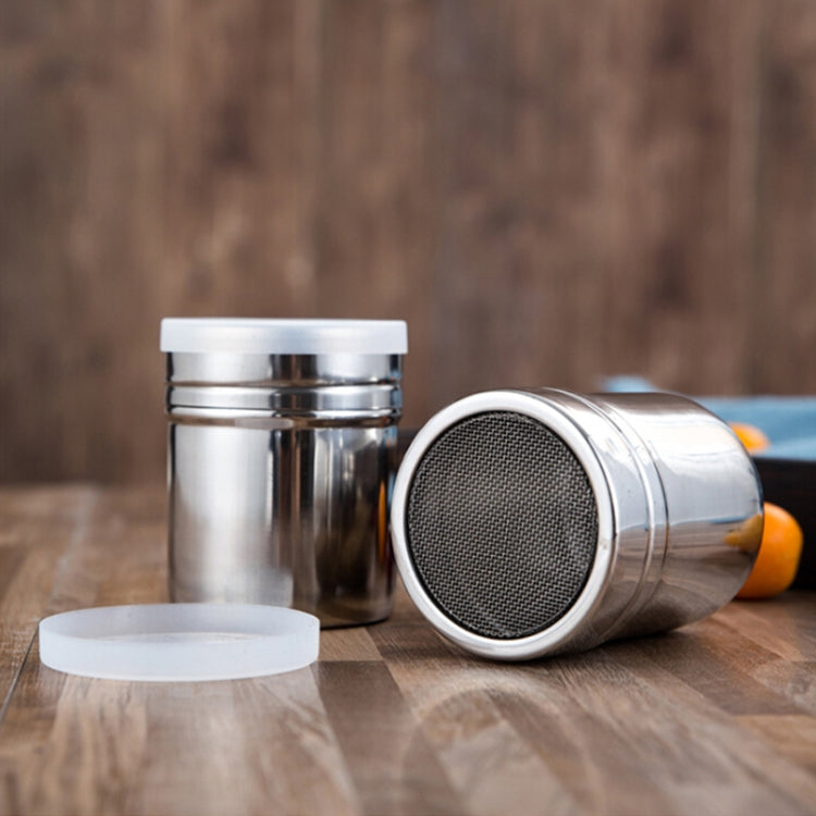 Stainless Steel 304 Dusting Powder Condiment Tank Fine Mesh Barrel Cocoa Powder Household Kitchen Tools - free shipping - PMC TechLife - Order now!