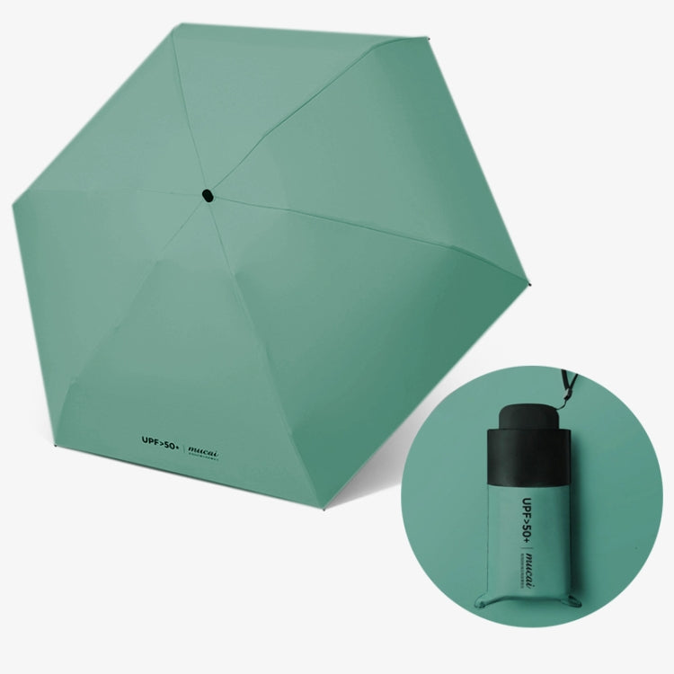 Mini Portable Umbrella Rain Women Windproof Durable 5 Folding Sun Umbrellas(Green) - free shipping - PMC TechLife - Order now!