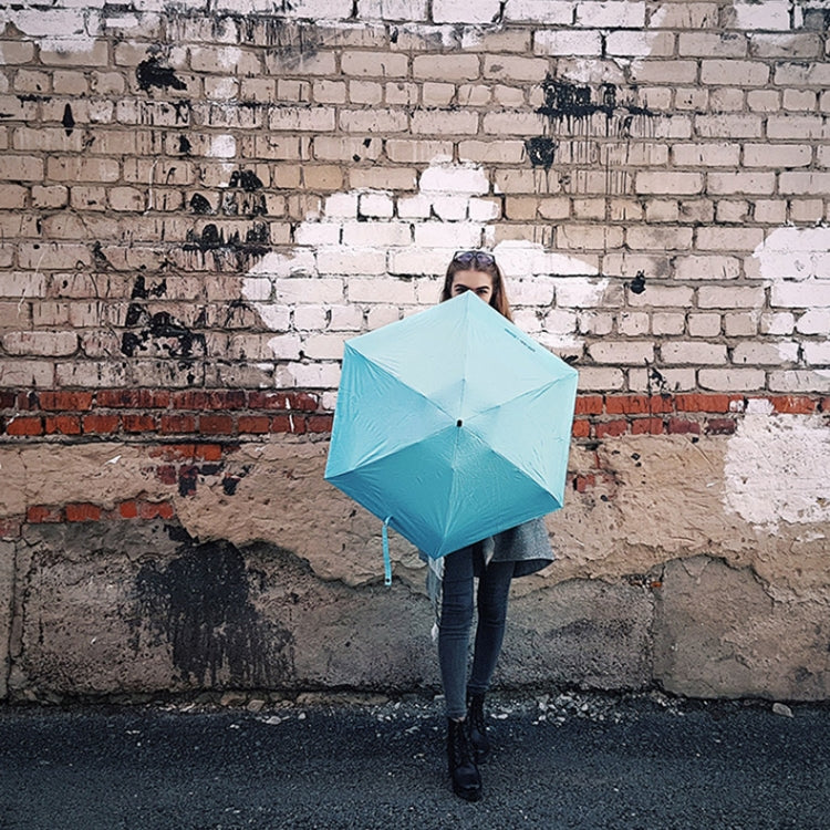 Mini Portable Umbrella Rain Women Windproof Durable 5 Folding Sun Umbrellas(Green) - free shipping - PMC TechLife - Order now!