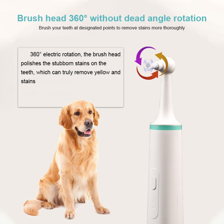 Pet Electric Toothbrush Tooth Polisher Oral Cleaning Plaque Removal Tool(Pink) - Oral Cleaning Tools by PMc TechLife | Online Shopping South Africa | PMc TechLife | Buy Now Pay Later Mobicred