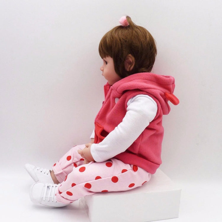 NPK Adorable Lifelike Silicone Baby Girl Doll - Model Toys by PMC Jewellery | Online Shopping South Africa | PMC Jewellery