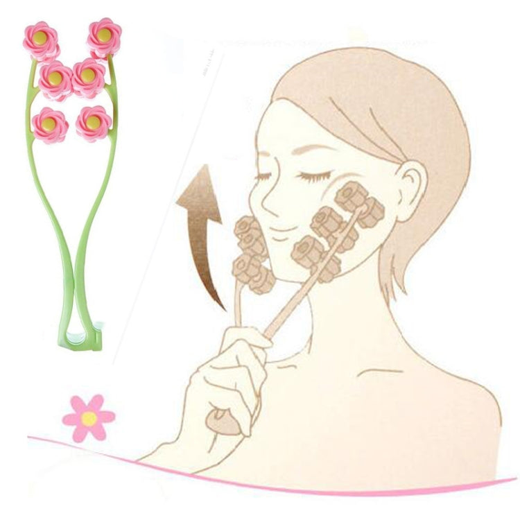 Manual Roller Face Massager Face Beauty Instrument Facial Double Chin Tool(Pink) - free shipping - PMC TechLife - Order now!