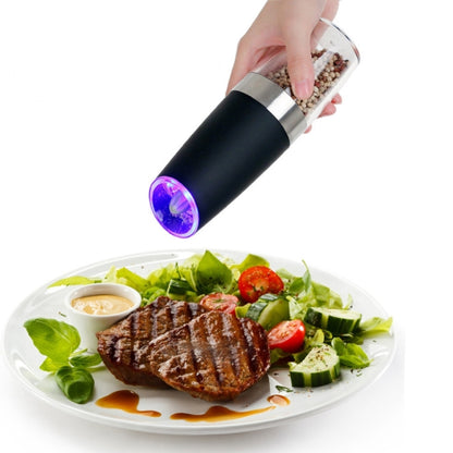 Automatic Electric Pepper Grinder Salt Mill with LED Light - Stirrer & Squeezer by PMC Jewellery | Online Shopping South Africa | PMC Jewellery