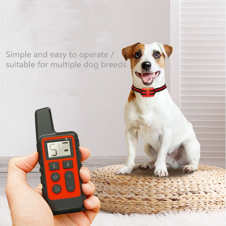 500m Dog Training Bark Stopper Remote Control Electric Shock Waterproof Electronic Collar(Red) - Training Aids by PMC TechLife | Online Shopping South Africa | PMC TechLife | Buy Now Pay Later Mobicred