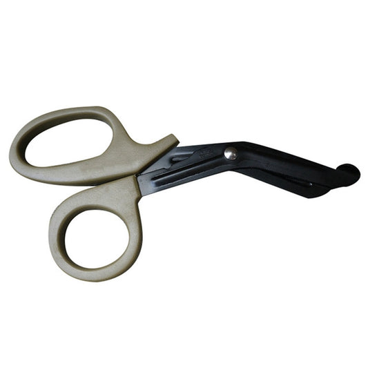 B-011 Outdoor Portable First Aid Canvas Elbow Scissors with Fine Teeth(Mud) - Emergency Tools by PMC Jewellery | Online Shopping South Africa | PMC Jewellery | Buy Now Pay Later Mobicred