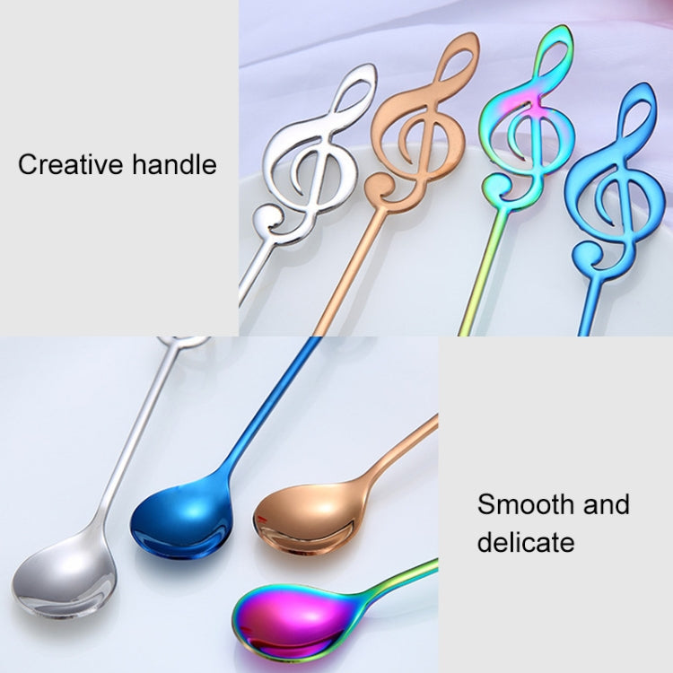 Creative Musical Note Spoon Coffee Stirring Scoop Stainless Steel Titanium Music Bar Spoon Gift Spoon(Colorful) - free shipping - PMC TechLife - Order now!