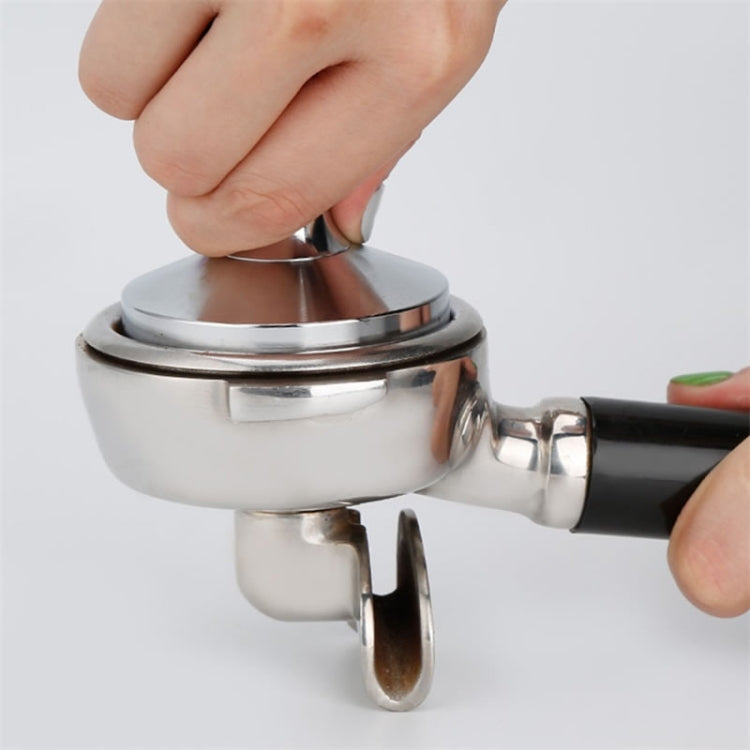 Stainless Steel Solid Wood Handle Integrated Coffee Powder, Specification:57.5mm, Color:Rosewood Handle - free shipping - PMC TechLife - Order now!