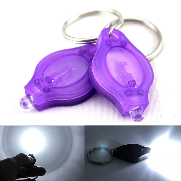 2 PCS Mini Pocket Keychain Flashlight Micro LED Squeeze Light Outdoor Camping Ultra Bright Emergency Key Ring Light Torch Lamp(Purple) - Camping Lighting by PMC Jewellery | Online Shopping South Africa | PMC Jewellery