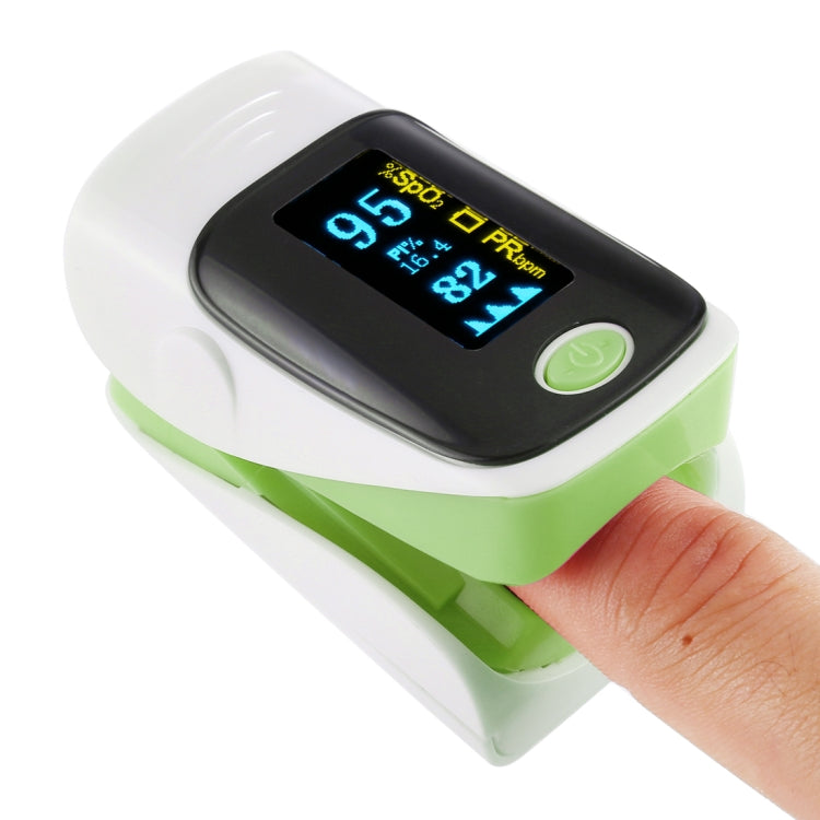 AB-80 Precision Finger Pulse Oximeter Blood Oxygen Monitor(Green) - free shipping - PMC TechLife - Order now!