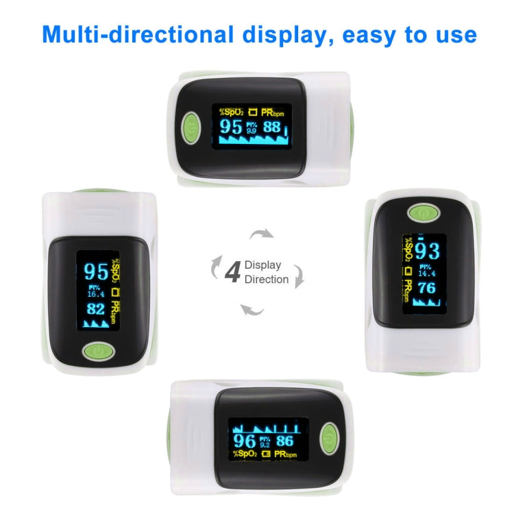 AB-80 Precision Finger Pulse Oximeter Blood Oxygen Monitor(Green) - free shipping - PMC TechLife - Order now!