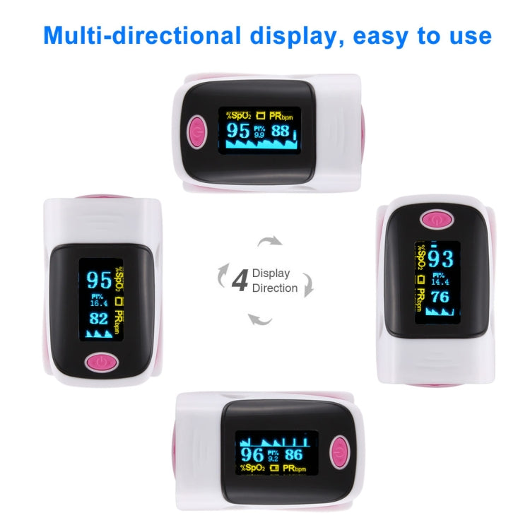 AB-80 Precision Finger Pulse Oximeter Blood Oxygen Monitor(Pink) - free shipping - PMC TechLife - Order now!
