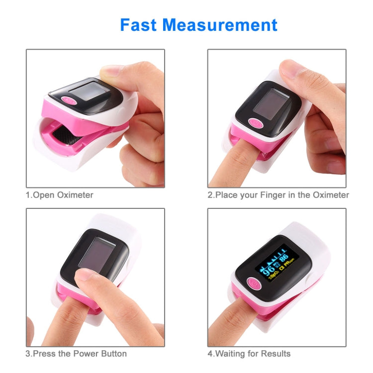 AB-80 Precision Finger Pulse Oximeter Blood Oxygen Monitor(Pink) - free shipping - PMC TechLife - Order now!