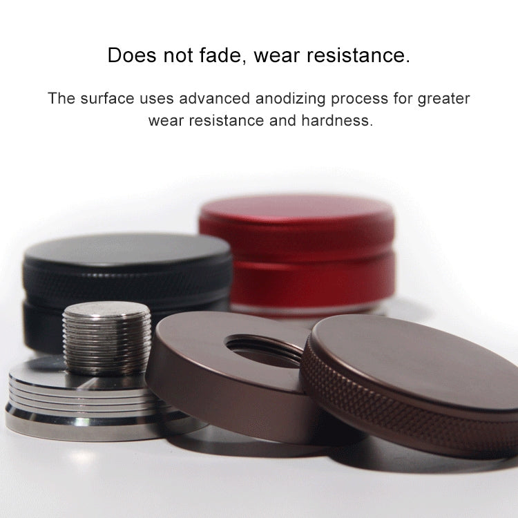 Macaron Stainless Steel Coffee Powder Flat Powder Filling Device, Specification:Flat(Black) - free shipping - PMC TechLife - Order now!