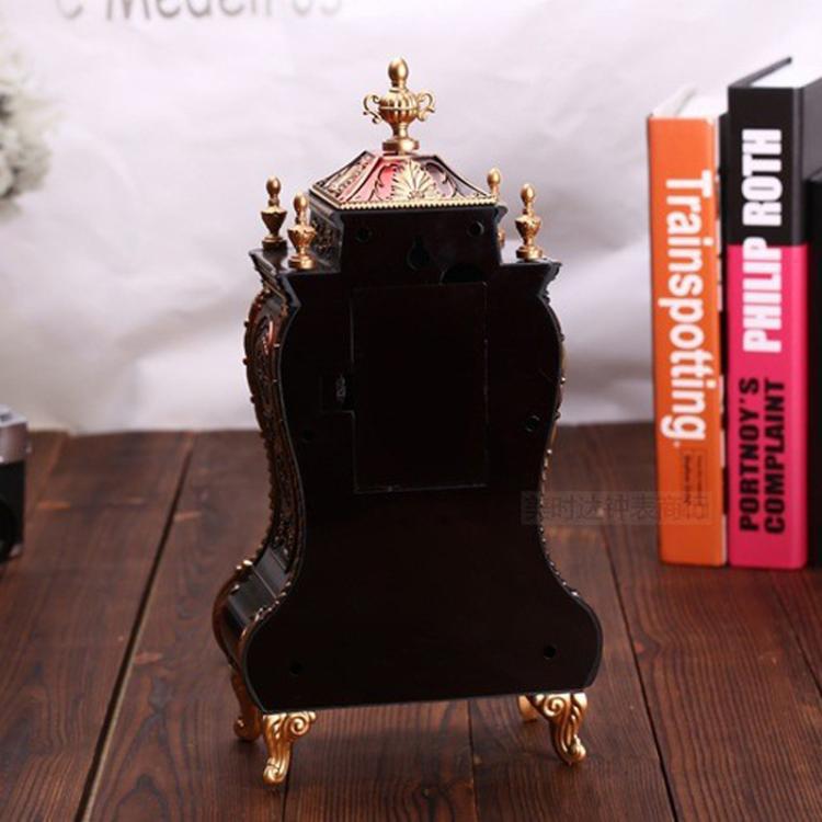 Vintage Clock Classical Royalty Sitting Room TV Cabinet Desk Imperial Furnishing Creative Sit Pendulum Clock(Brown) - free shipping - PMC TechLife - Order now!