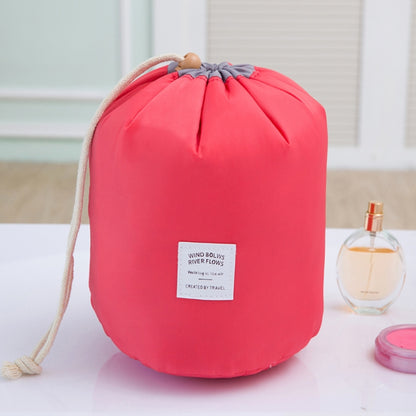 Large-capacity Cosmetic Bag Travel Suit Wash Bag Outdoor Waterproof Storage Bag Cylinder Wash Bag(Red) - Storage Boxes by PMC Jewellery | Online Shopping South Africa | PMC Jewellery