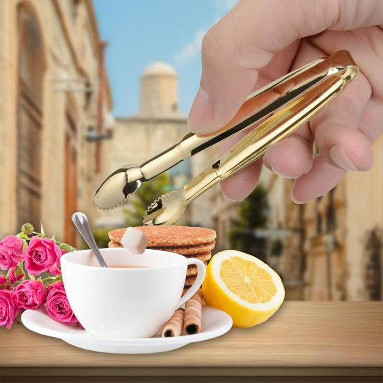 Stainless Steel Coffee Sugar Clip Kitchen Bar Clip(Gold) - Food Clips & Clips by PMC TechLife | Online Shopping South Africa | PMC TechLife