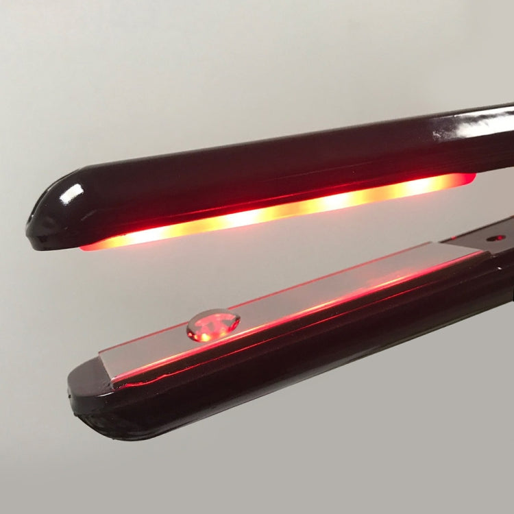RUCHA Ultrasonic Infrared Hair Care Iron Straightener with Adjustable Upgraded LCD Display, Plug standard:EU(Black) - free shipping - PMC TechLife - Order now!