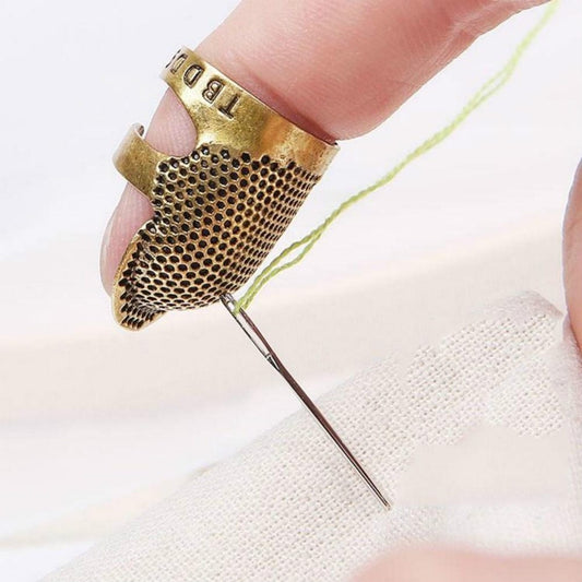 Household Adjustable Metal Sewing Thimble Finger Protectors Sewing Tools Accessories(M) - DIY Apparel Sewing by PMC Jewellery | Online Shopping South Africa | PMC Jewellery