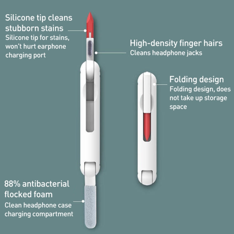 7 in 1 Bluetooth Headphone Computer Keyboard Cleaning Tools Set (Pink) - free shipping - PMC Jewellery - Order now!