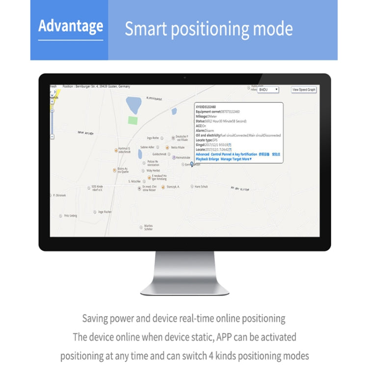 TK202A 2G Car Truck Vehicle Tracking GSM GPRS GPS Tracker Support AGPS, Battery Capacity: 6500MA - Car Tracker by PMC TechLife | Online Shopping South Africa | PMC TechLife