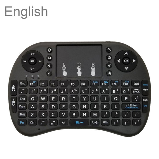 Support Language: English i8 Air Mouse Wireless Keyboard with Touchpad for Android TV Box & Smart TV & PC Tablet & Xbox360 & PS3 & HTPC/IPTV - MINI PC Accessories & Gadgets by PMC Jewellery | Online Shopping South Africa | PMC Jewellery | Buy Now Pay Later Mobicred