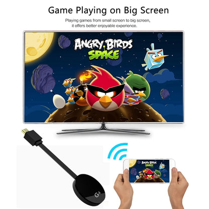 G4 Wireless WiFi Display Dongle Receiver Airplay Miracast DLNA TV Stick for iPhone, Samsung, and other Android Smartphones, Dual Core Cortex A7 up to 1.5GHz(Black) - Wireless Display Dongle by PMC Jewellery | Online Shopping South Africa | PMC Jewellery | Buy Now Pay Later Mobicred