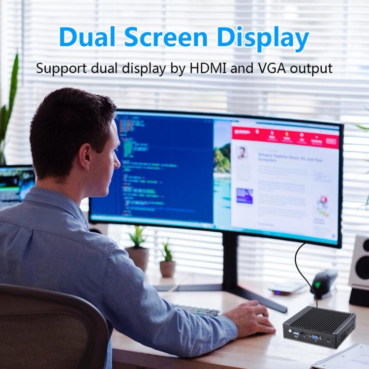 K660G4 Windows and Linux System Mini PC, Intel Celeron Processor N2840 Quad-Core 2M Cache,1.83GHz, up to 2.25GHz, 8GB RAM + 128GB SSD, EU Plug - Windows Mini PCs by PMc TechLife | Online Shopping South Africa | PMc TechLife | Buy Now Pay Later Mobicred