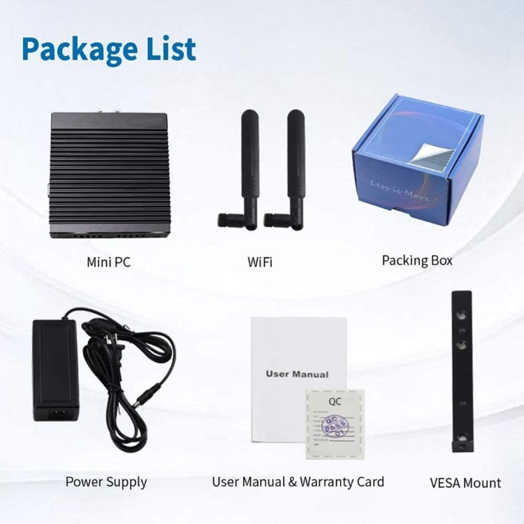 K660G4 Windows and Linux System Mini PC, Intel Celeron Processor N2840 Quad-Core 2M Cache,1.83GHz, up to 2.25GHz, 8GB RAM + 128GB SSD, US Plug - Windows Mini PCs by PMc TechLife | Online Shopping South Africa | PMc TechLife | Buy Now Pay Later Mobicred