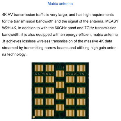 Measy W2H 60GHz 1080P Ultra HD Wireless Transmission Kit, Transmission Distance: 30m, EU Plug - Set Top Box & Accessories by Measy | Online Shopping South Africa | PMC Jewellery | Buy Now Pay Later Mobicred