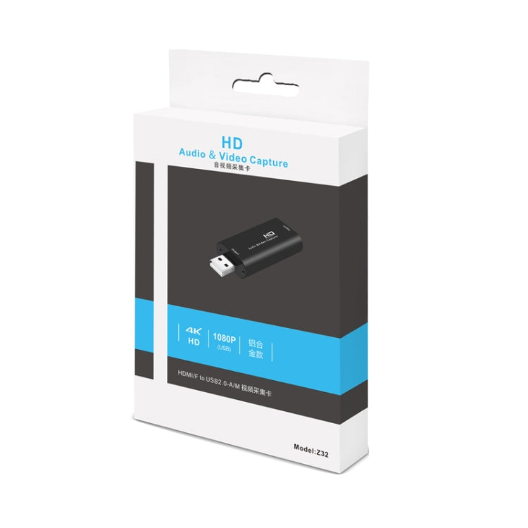 Z32 HDMI Female to HDMI Female Audio Video Capture Adapter Box - Video Capture Solutions by PMC Jewellery | Online Shopping South Africa | PMC Jewellery | Buy Now Pay Later Mobicred