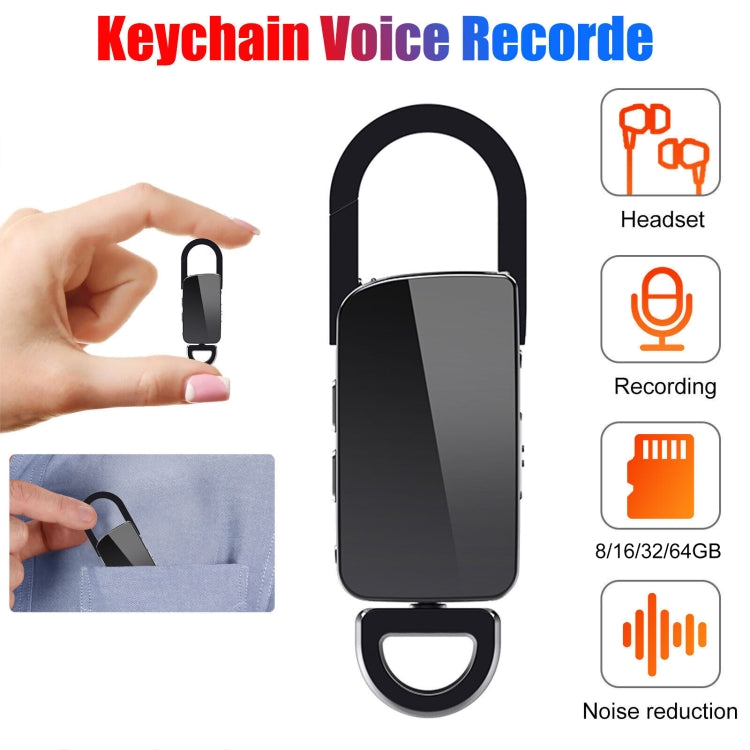 S20 64GB Keychain HD Noise Reduction Portable Recording Pen - U-Disk Recorder by PMC TechLife | Online Shopping South Africa | PMC TechLife | Buy Now Pay Later Mobicred