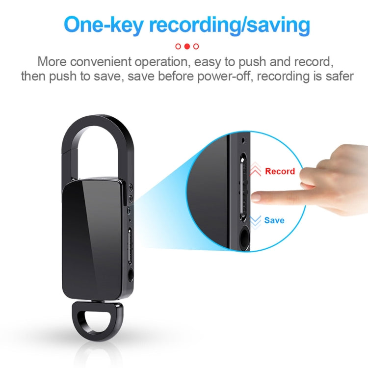 S20 64GB Keychain HD Noise Reduction Portable Recording Pen - U-Disk Recorder by PMC TechLife | Online Shopping South Africa | PMC TechLife | Buy Now Pay Later Mobicred