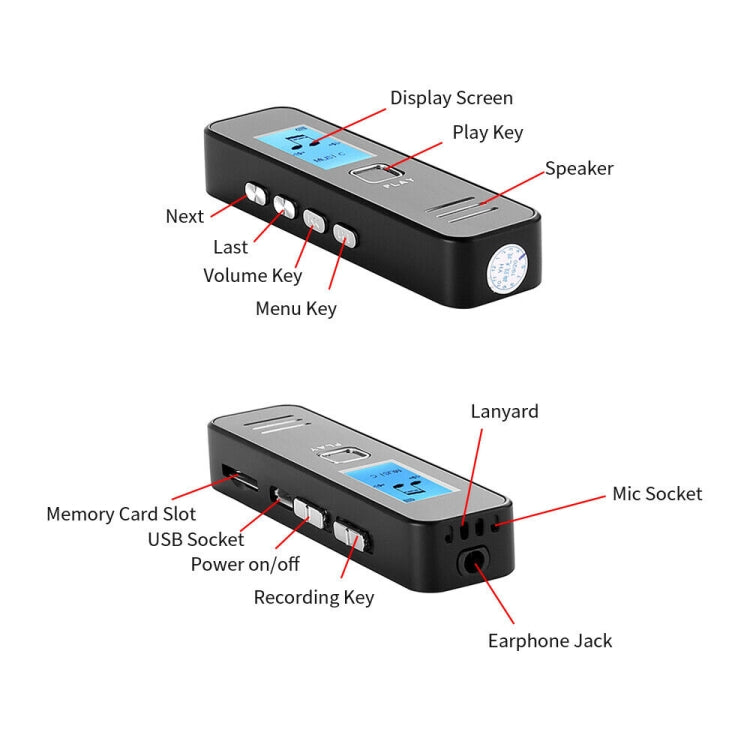 SK007 Portable Audio Digital HD Sound Lossless Voice Recorder - Recording Pen by PMC TechLife | Online Shopping South Africa | PMC TechLife | Buy Now Pay Later Mobicred