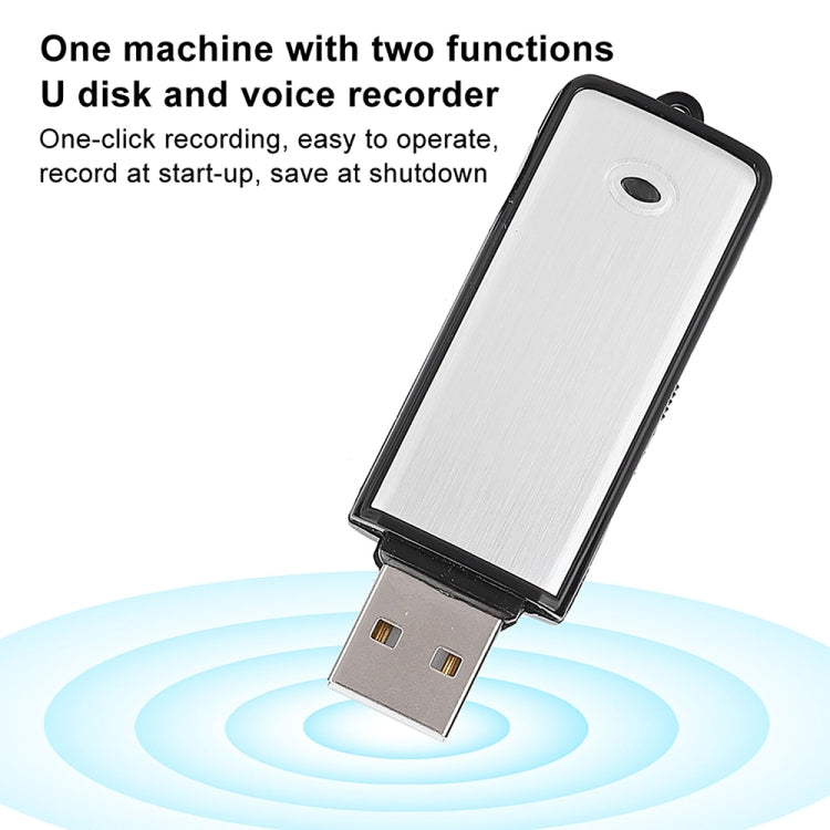 SK858 16GB Rechargeable Portable U-Disk Meeting Voice Recorder (Black) - U-Disk Recorder by PMC TechLife | Online Shopping South Africa | PMC TechLife | Buy Now Pay Later Mobicred