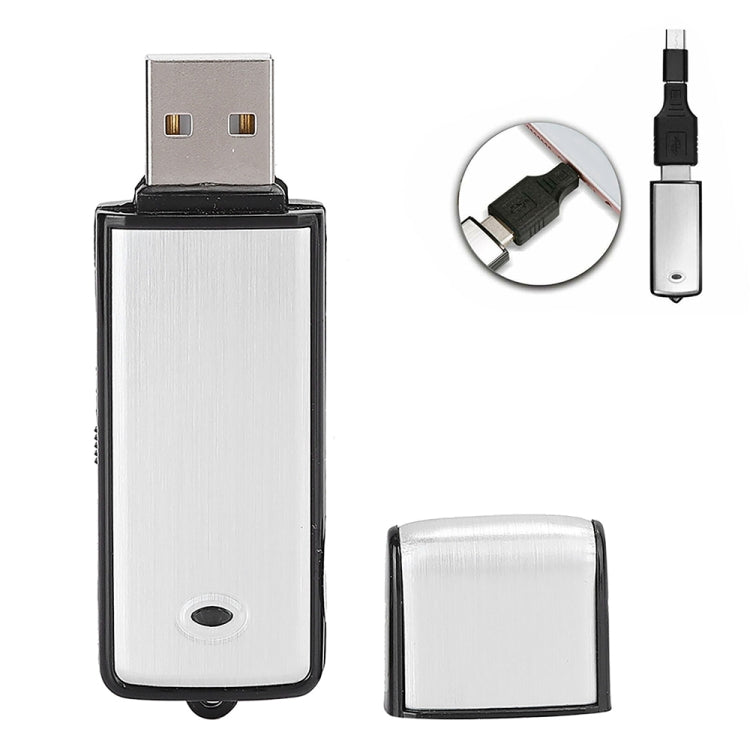 SK858 32GB Rechargeable Portable U-Disk Meeting Voice Recorder (Black) - U-Disk Recorder by PMC TechLife | Online Shopping South Africa | PMC TechLife | Buy Now Pay Later Mobicred