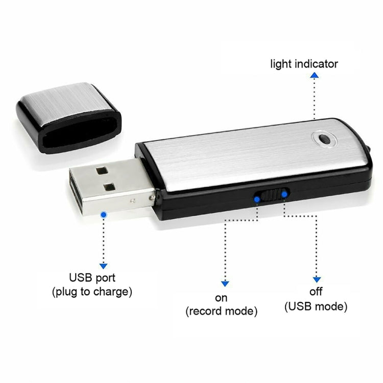 SK858 32GB Rechargeable Portable U-Disk Meeting Voice Recorder (Black) - U-Disk Recorder by PMC TechLife | Online Shopping South Africa | PMC TechLife | Buy Now Pay Later Mobicred