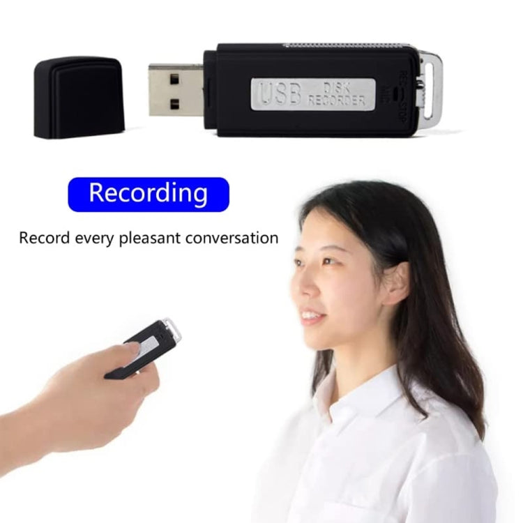 SK868 8GB Rechargeable Portable U-Disk Voice Recorder - U-Disk Recorder by PMC TechLife | Online Shopping South Africa | PMC TechLife | Buy Now Pay Later Mobicred