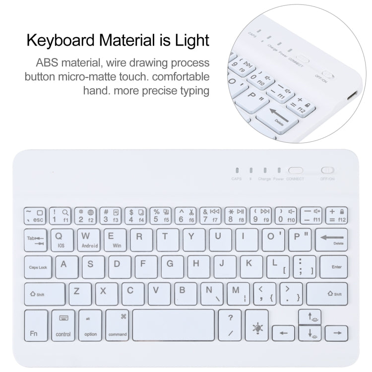 A06 Detachable Lambskin Texture Ultra-thin TPU Bluetooth Keyboard Leather Tablet Case with Stand For iPad mini 6 (Rose Gold) - For iPad mini by PMC TechLife | Online Shopping South Africa | PMC TechLife
