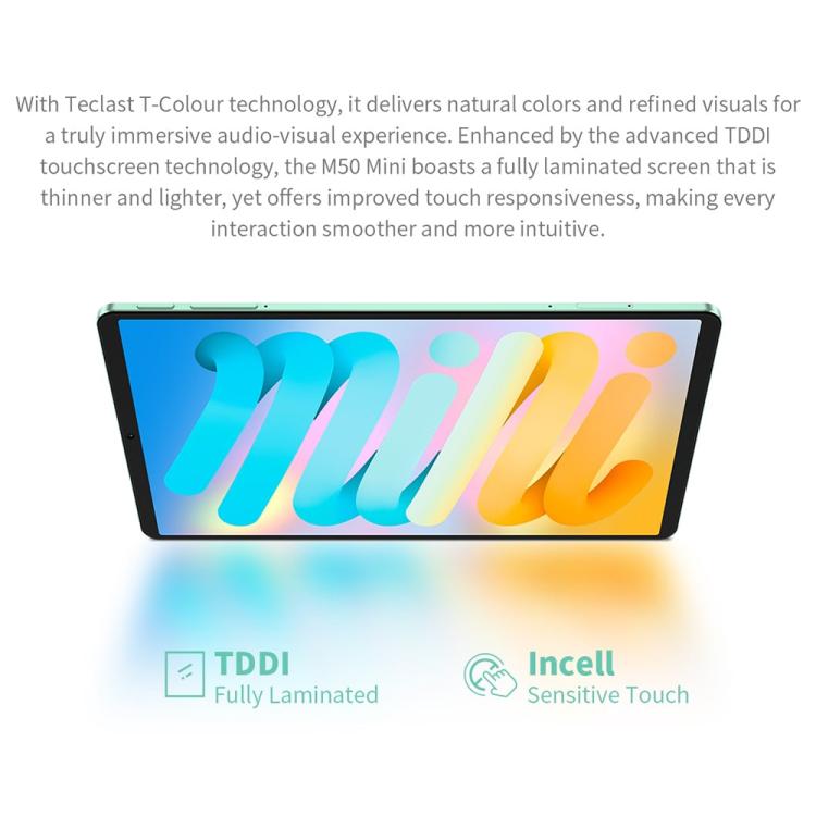 Teclast M50 Mini WiFi Tablet PC, 4GB+128GB, 8.7 inch Android 15 Unisoc T606 Octa Core - free shipping - PMc TechLife - Order now!