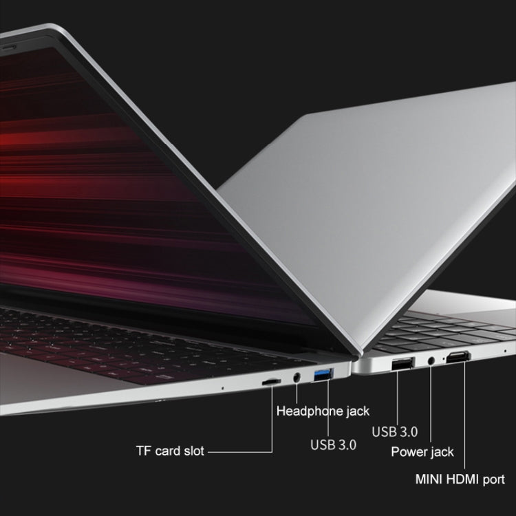 H15 15.6 inch Ultrathin Laptop, 16GB+256GB, Windows 11 Intel Processor N95 Quad Core, US Plug (Silver) - free shipping - PMc TechLife - Order now!