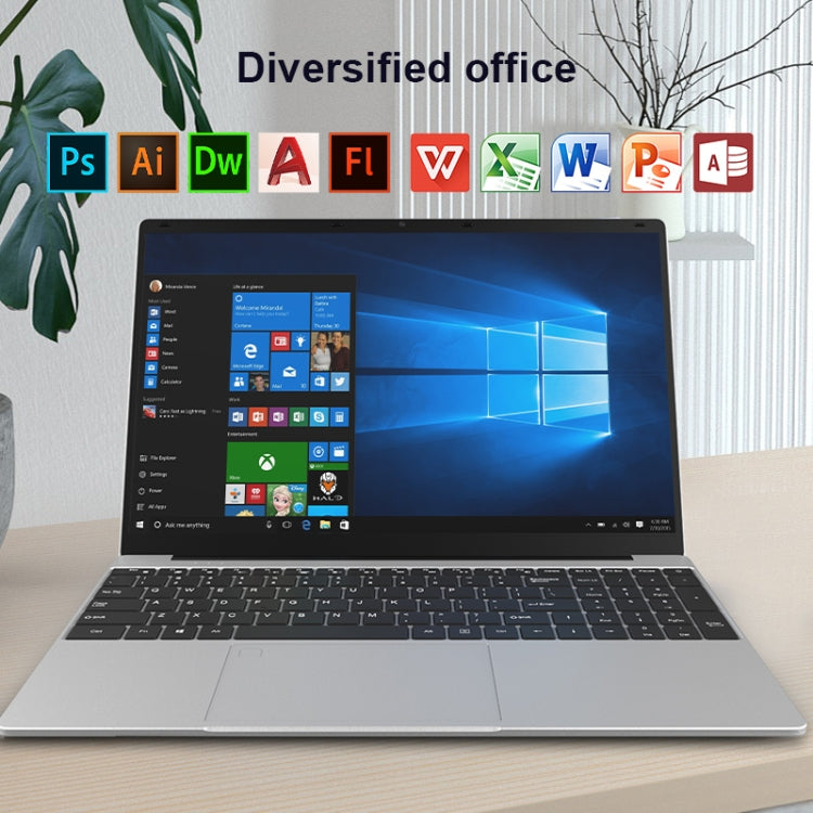 H15 15.6 inch Ultrathin Laptop, 16GB+512GB, Windows 11 Intel Processor N95 Quad Core, US Plug (Silver) - free shipping - PMc TechLife - Order now!