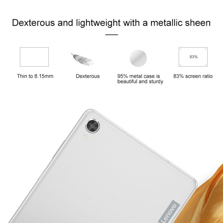 Lenovo Tab M8 TB-8705N, 8.0 inch,  4GB+64GB, Face Identification, Android 9.0 Pie Helio P22T Octa Core up to 2.3GHz, Support WiFi & Bluetooth & GPS & TF Card, Network: 4G LTE(Silver) - Lenovo by Lenovo | Online Shopping South Africa | PMC Jewellery | Buy Now Pay Later Mobicred