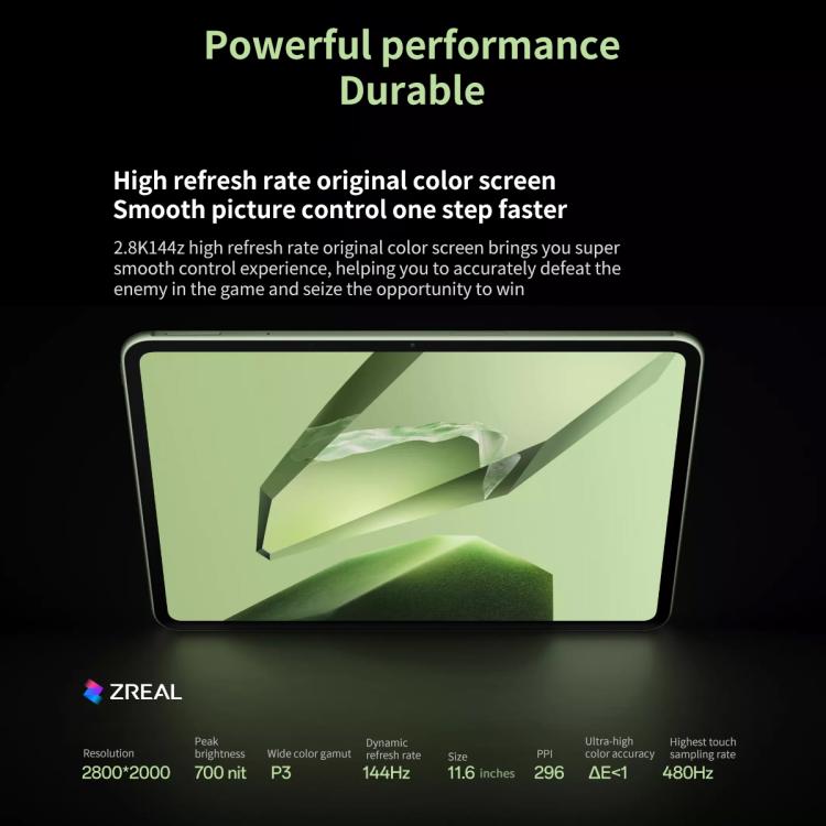 OnePlus Pad 11.61 inch Tablet PC, 12GB+512GB, ColorOS 15.0 Dimensity 8350 Octa Core (Green) - free shipping - PMc TechLife - Order now!