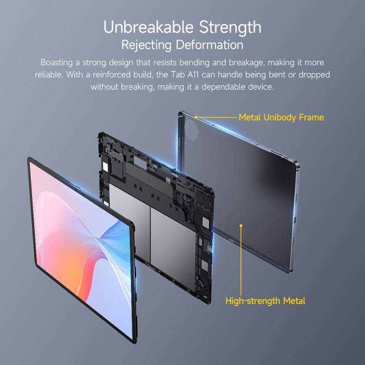 Ulefone Tab A11 Tablet PC, 6GB+256GB, 11 inch Android 14 Unisoc T620 Octa Core 4G Network, EU Plug (Space Grey) - free shipping - PMC Jewellery - Order now!