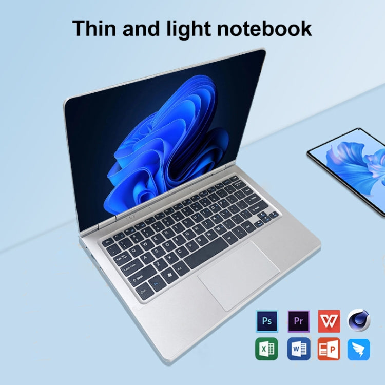 14.1 inch Portable Laptop, 6GB+512GB, Windows 11 Intel Celeron N4000 Dual Core, EU Plug - free shipping - PMc TechLife - Order now!